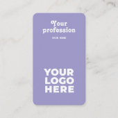Carte de visite professionnel moderne pour Entrepr (Devant)