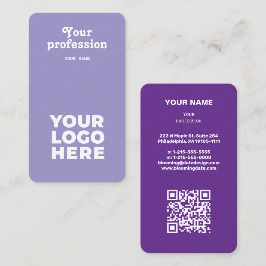 Carte de visite professionnel moderne pour Entrepr (Devant / Derrière)
