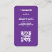 Carte de visite professionnel moderne pour Entrepr (Dos)