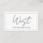 Carte de visite professionnel moderne propre (Devant)