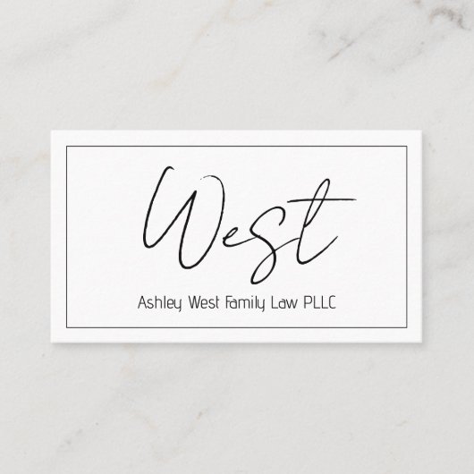 Carte de visite professionnel moderne propre (Devant)