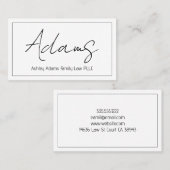 Carte de visite professionnel moderne propre (Devant / Derrière)