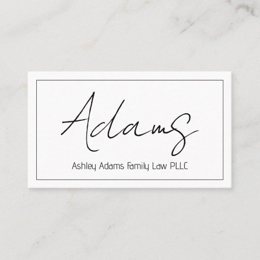 Carte de visite professionnel moderne propre (Devant)