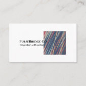 Carte De Visite Professionnel Moderne PulseBridge Co Élégant Simpl (Devant)
