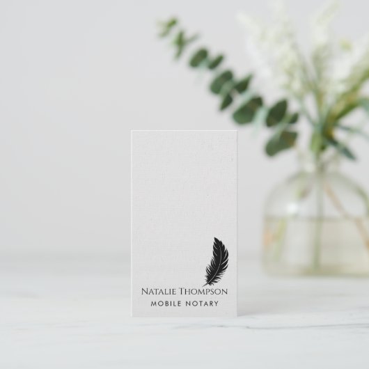 Carte De Visite Professionnel moderne QR Code Notaire Vertical Pub (Debout devant)