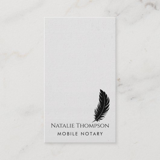 Carte De Visite Professionnel moderne QR Code Notaire Vertical Pub (Devant)