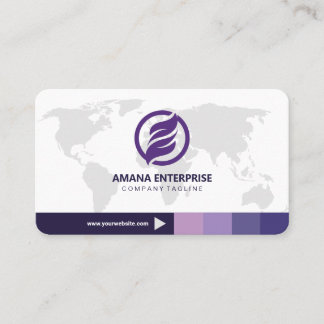 Carte De Visite Professionnel moderne QR Code personnalisé