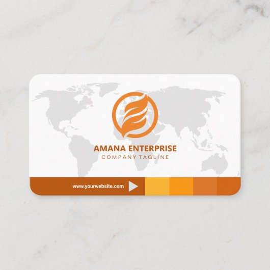 Carte De Visite Professionnel moderne QR Code personnalisé (Devant)