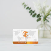 Carte De Visite Professionnel moderne QR Code personnalisé (Debout devant)