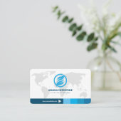 Carte De Visite Professionnel moderne QR Code personnalisé (Debout devant)