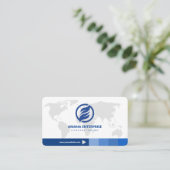 Carte De Visite Professionnel moderne QR Code personnalisé (Debout devant)