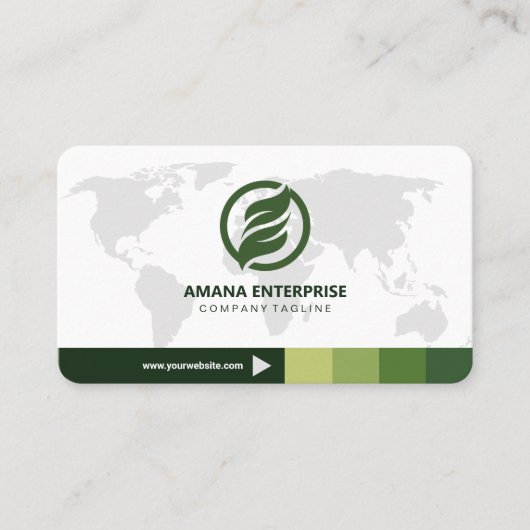 Carte De Visite Professionnel moderne QR Code personnalisé (Devant)