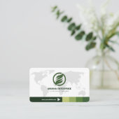 Carte De Visite Professionnel moderne QR Code personnalisé (Debout devant)