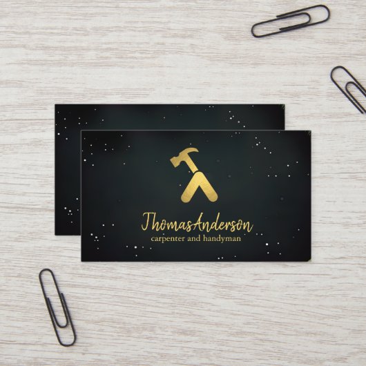 Carte De Visite Professionnel Moderne Réparation des maisons Handy (Devant/Arrière en situation)