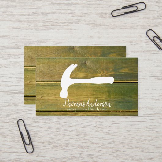 Carte De Visite Professionnel Moderne Réparation des maisons Handy (Devant/Arrière en situation)