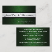 Carte de visite professionnel moderne Silver Band (Devant / Derrière)