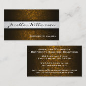 Carte de visite professionnel moderne Silver Band (Devant / Derrière)