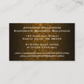 Carte de visite professionnel moderne Silver Band (Dos)