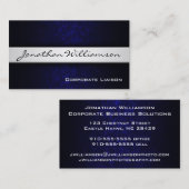 Carte de visite professionnel moderne Silver Band (Devant / Derrière)