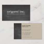 Carte De Visite PROFESSIONNEL moderne simple aspect rustique (Devant / Derrière)