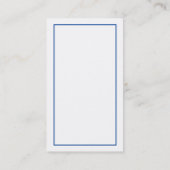 Carte De Visite Professionnel Moderne Simple Bleu Rouge Blanc (Dos)