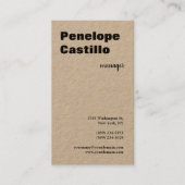 Carte De Visite Professionnel Moderne Simple Design (Devant)