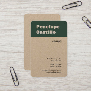 Carte De Visite Professionnel Moderne Simple Design
