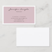 Carte De Visite Professionnel Moderne Simple Design Belle Plaine (Devant / Derrière)