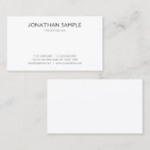 Carte De Visite Professionnel Moderne Simple Design Modèle Élégant (Devant / Derrière)