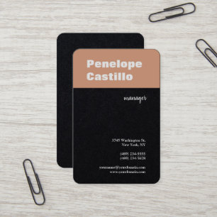 Carte De Visite Professionnel Moderne Simple Élégant