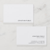 Carte De Visite Professionnel moderne Simple Élégant Modèle (Devant / Derrière)