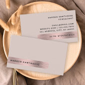 Carte De Visite Professionnel Moderne Simple Faux Rose Gold