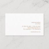 Carte De Visite Professionnel Moderne Simple Gris Léger Minimalist (Dos)