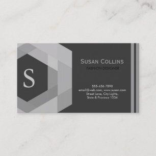 Carte De Visite Professionnel Moderne Simple Logo simple Monogramm