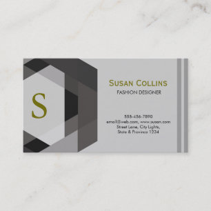 Carte De Visite Professionnel Moderne Simple Logo simple Monogramm