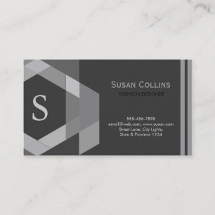 Carte De Visite Professionnel Moderne Simple Logo simple Monogramm