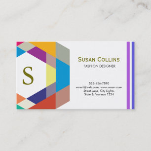 Carte De Visite Professionnel Moderne Simple Logo simple Monogramm