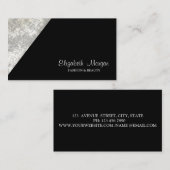 Carte De Visite Professionnel moderne simple, noir (Devant / Derrière)