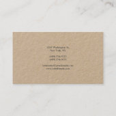 Carte De Visite Professionnel Moderne Simple Plain manuscrit (Dos)