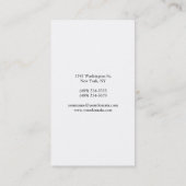 Carte De Visite Professionnel Moderne Simple Plain manuscrit (Dos)