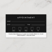 Carte De Visite Professionnel Moderne Simple Votre Prochain Rendez (Dos)