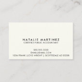 Carte De Visite Professionnel Moderne Simple Votre Prochain Rendez (Devant)