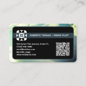 Carte De Visite Professionnel moderne unique avec logo (Dos)