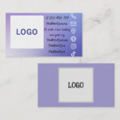 Carte de visite professionnel moderne - Vap minima (Devant / Derrière)