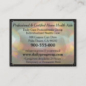 Carte De Visite Professionnel Moments douces (Dos)