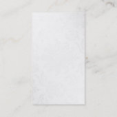 Carte de visite professionnel Motif gris blanc (Dos)