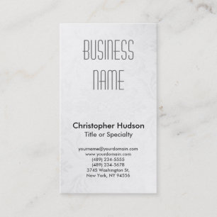 Carte de visite professionnel Motif gris blanc