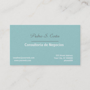 Carte De Visite Professionnel mou/bleu d'entreprise de conseiller