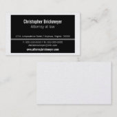 Carte de visite professionnel, Noir (Devant / Derrière)