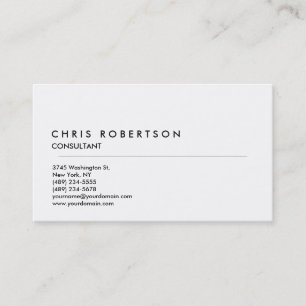 Carte de visite professionnel noir blanc élégant